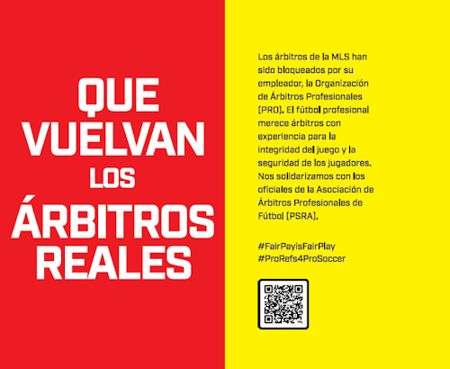 Que Vuelvan Los Arbitros Reales - Supporters 3x5 Card - Spanish