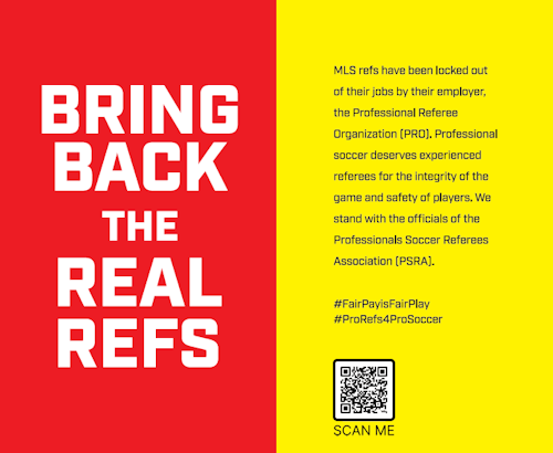 Bring back the Real Refs - Supporters 3x5 Card